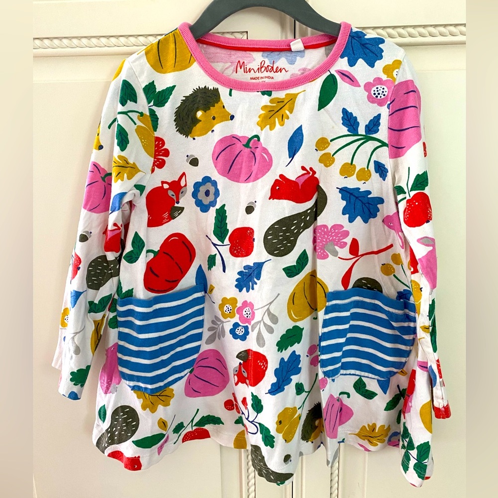 Mini Boden Long-Sleeved Shirt, Size 4-5 Yrs